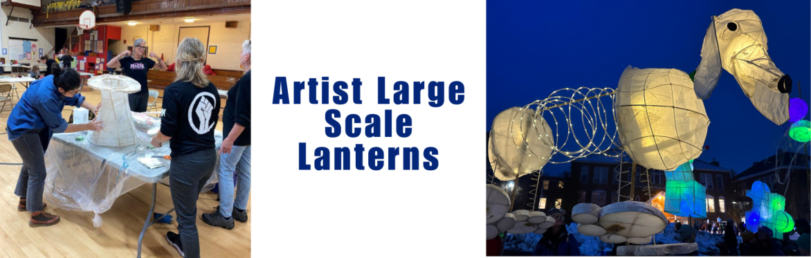 Artist Lantern Building for River of Light Parade