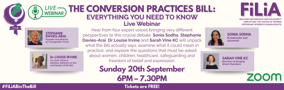 FiLiA Webinar – The Conversion Practices Bill: Everything You Need To Know