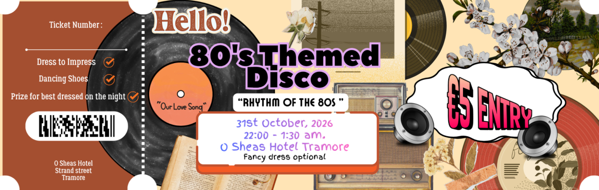 🎃 THIS HALLOWEEN, O’SHEA’S HOTEL IS GOING 80s! 🎃