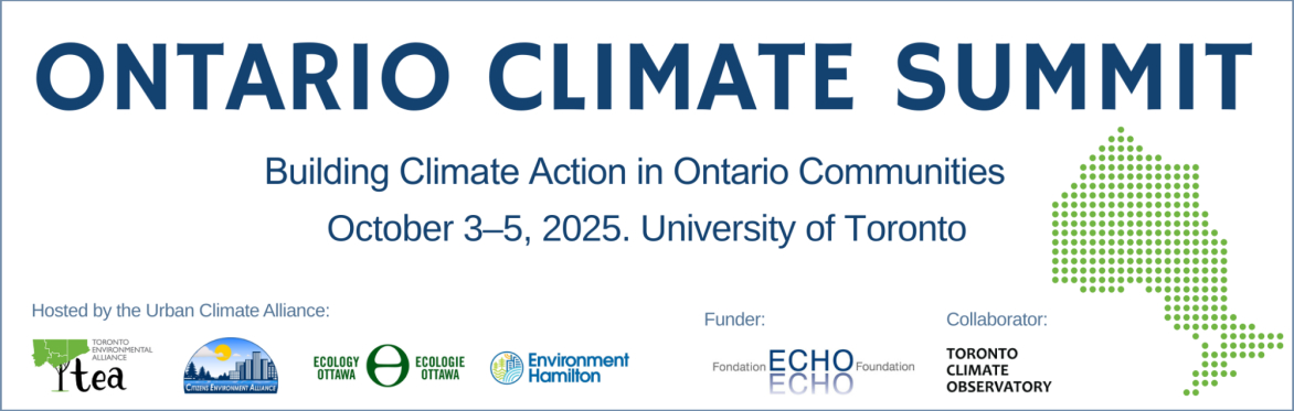 Ontario Climate Summit Banner
