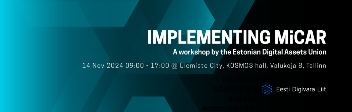 Implementing MiCAR Workshop