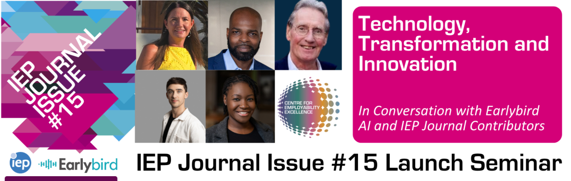IEP Journal 15 - Launch Seminar