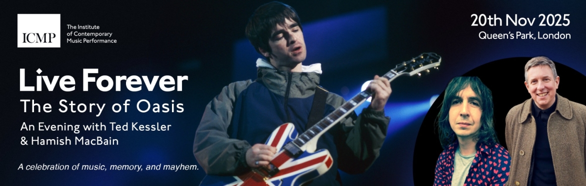 Live Forever: The Story of Oasis — An Evening with Ted Kessler & Hamish MacBain
