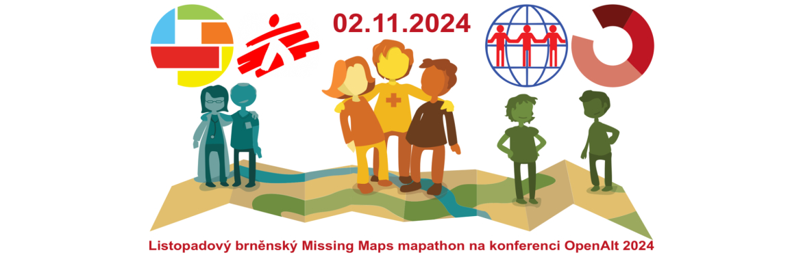 Listopadový brněnský Missing Maps mapathon na konferenci OpenAlt 2024