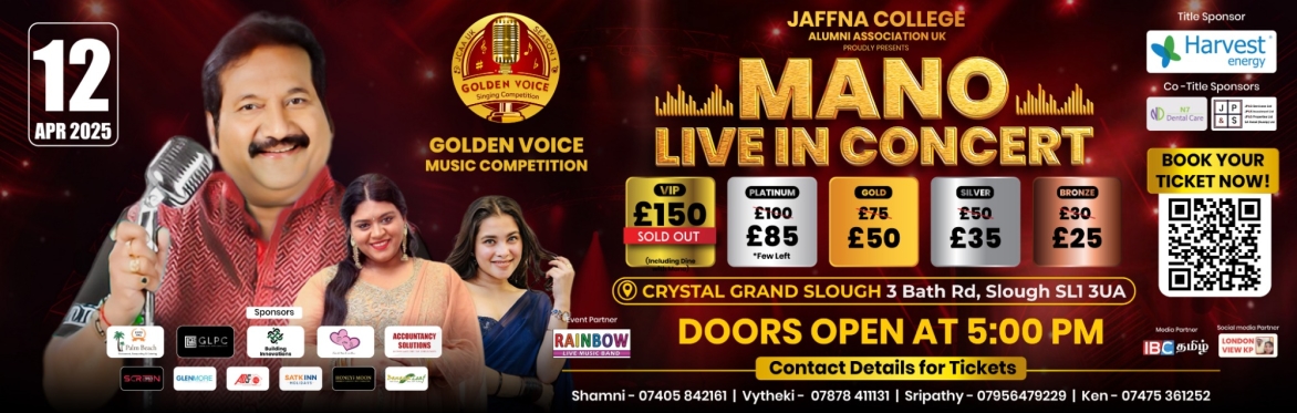 MANO LIVE IN CONCERT - LONDON