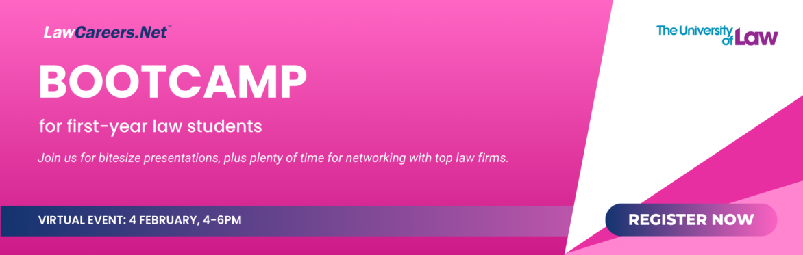First-year Bootcamp | LawCareers.Net x The University of Law