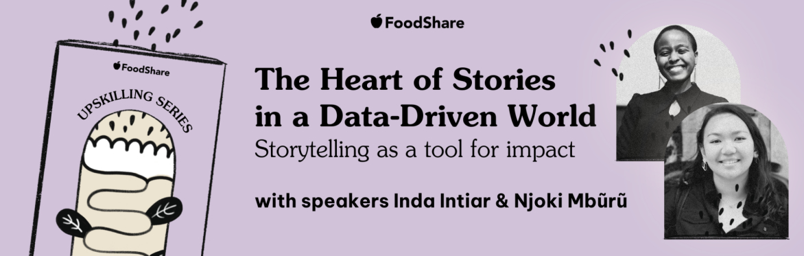 Graphic that reads the series and event title alongside a headshot of the speakers and illustration of a seed packet