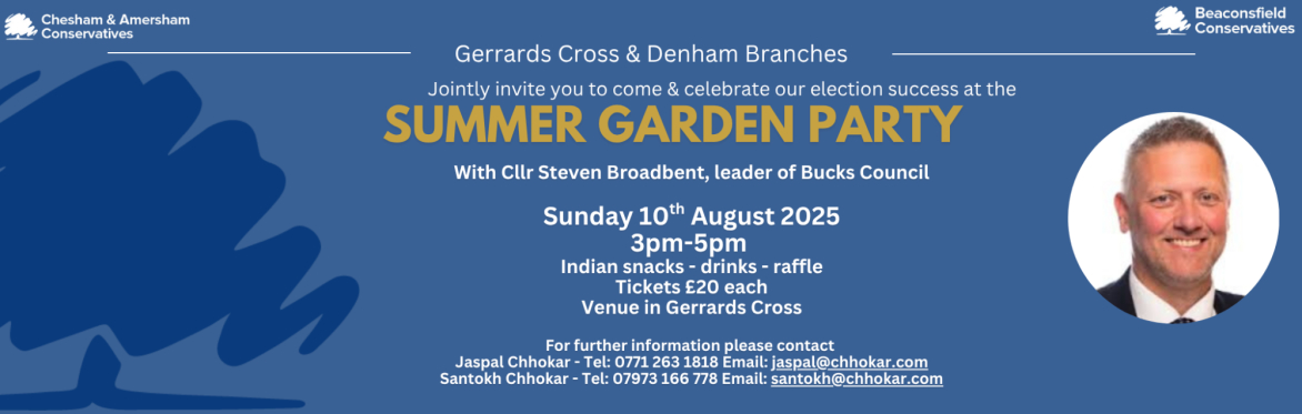 Gerrards Cross & Denham Branches Summer Garden Party