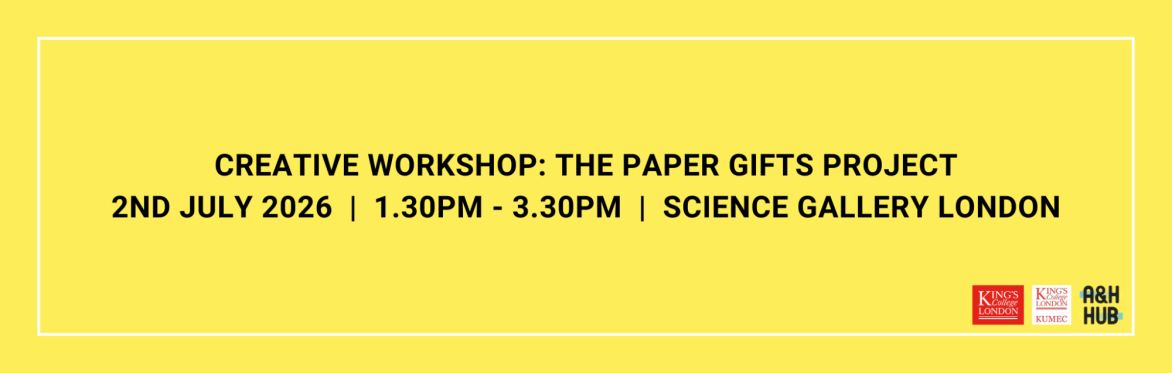 Creative Workshop: The Paper Gifts Project (for medical professionals & students only)