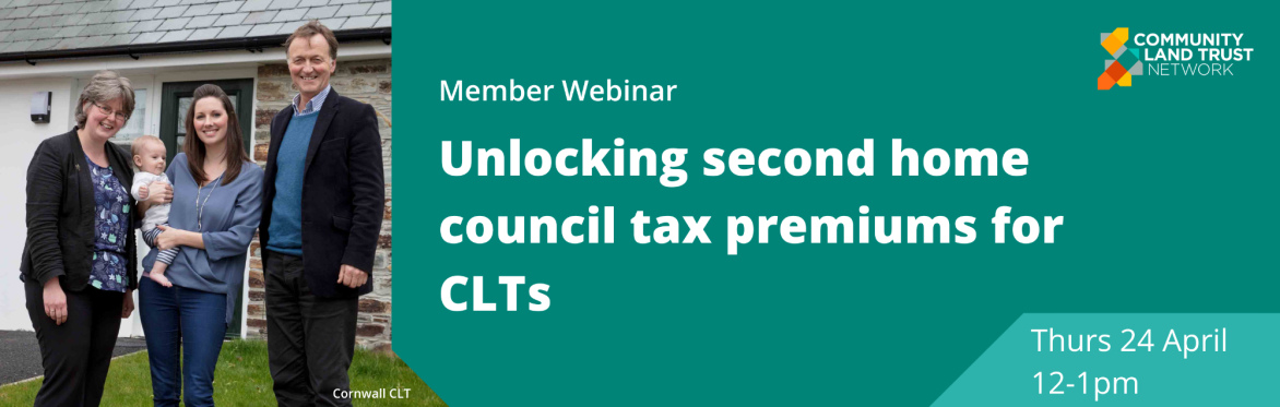 Image reads: Member webinar. End of year accounts and understanding your CLT's Legal Obligations - Thurs 27 Feb 12-1pm