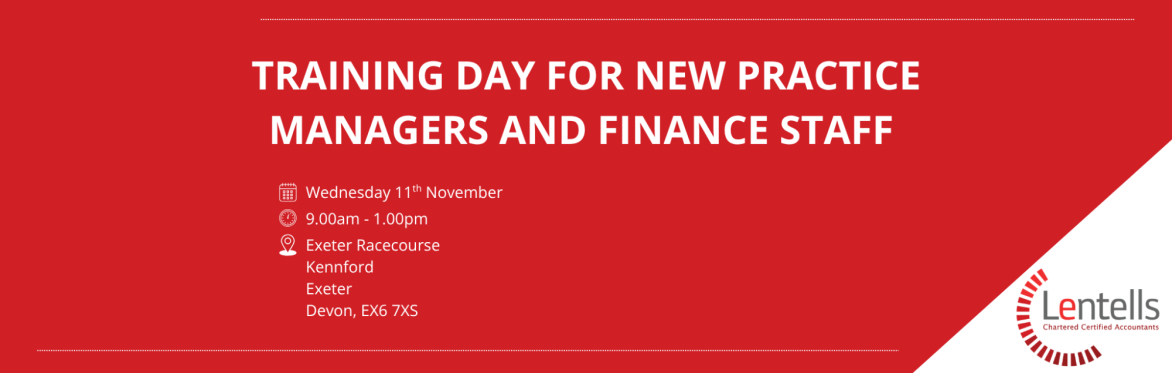 Training Day for New Practice Managers & Finance Staff - Exeter