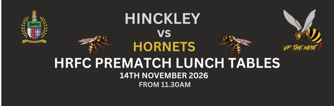 HRFC PREMATCH LUNCH - Sat  14th NOV vs HORNETS