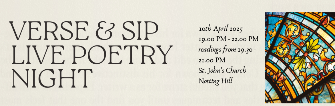 Verse & Sip Live Poetry Night