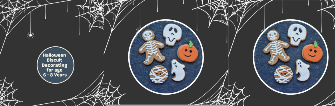 Kids Halloween Biscuit decorating 6 - 8 yrs