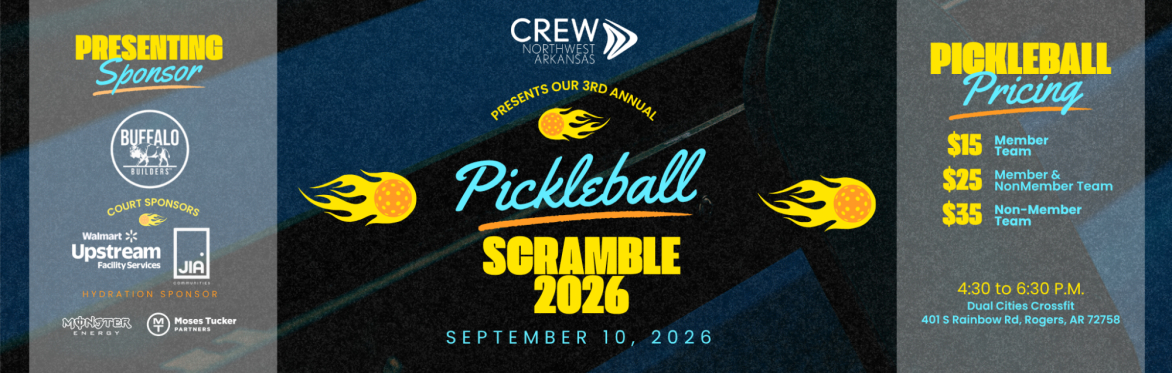 3rd Annual Pickleball Scramble | CREW Northwest Arkansas