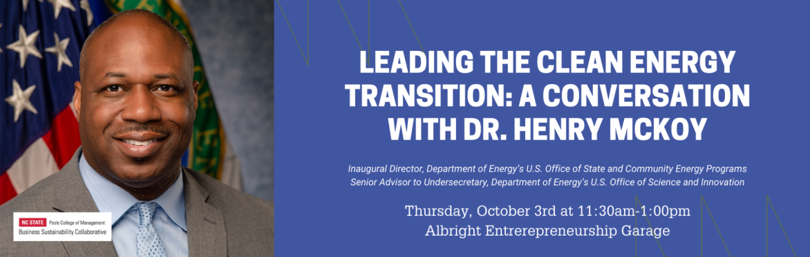 Leading the Clean Energy Transition: A Conversation with Dr. Henry McKoy
