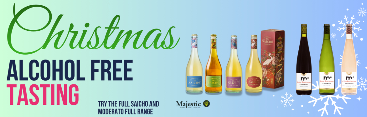 Alcohol-free tasting at Majestic - photos of bottles