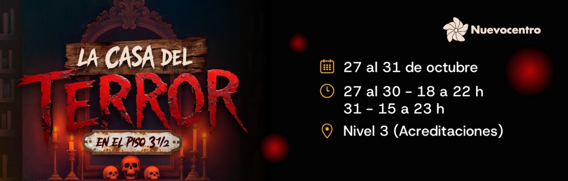 👻​ Halloween: La Casa del Terror en el piso 3 y 1/2  👻​