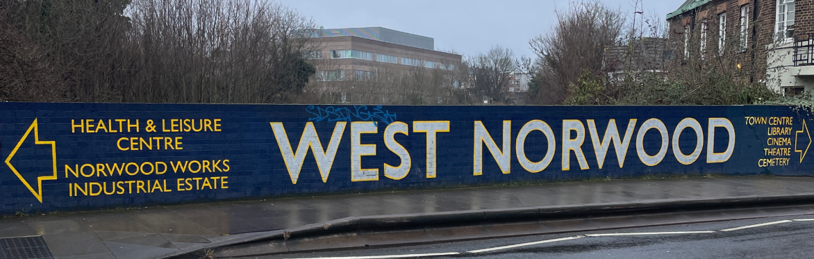 West Norwood written on a bridge