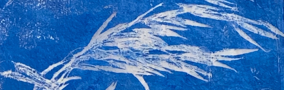 Beautiful Botanical Gelli-Plate: Printing directly from Nature, without a Press!
