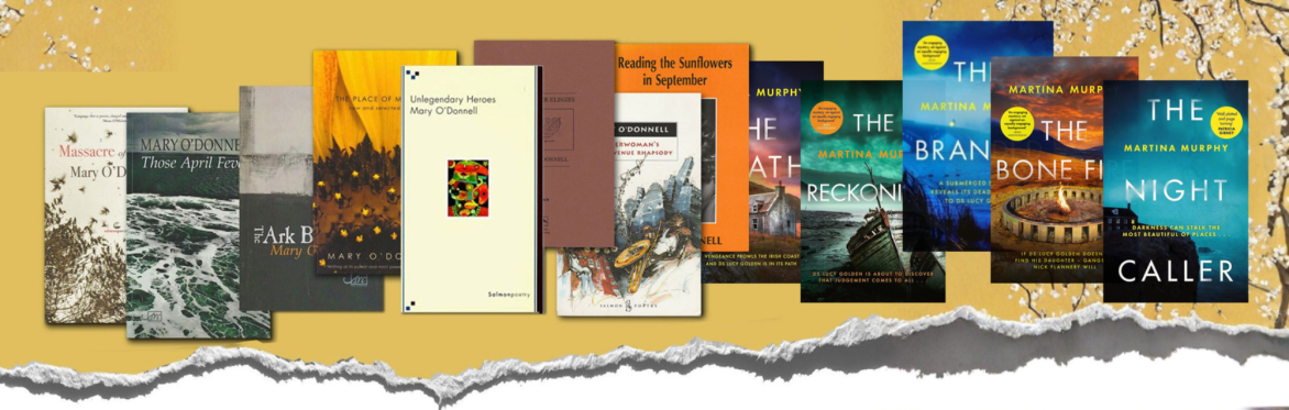 Poems by Mary O'Donnell and novels by Martina Murphy