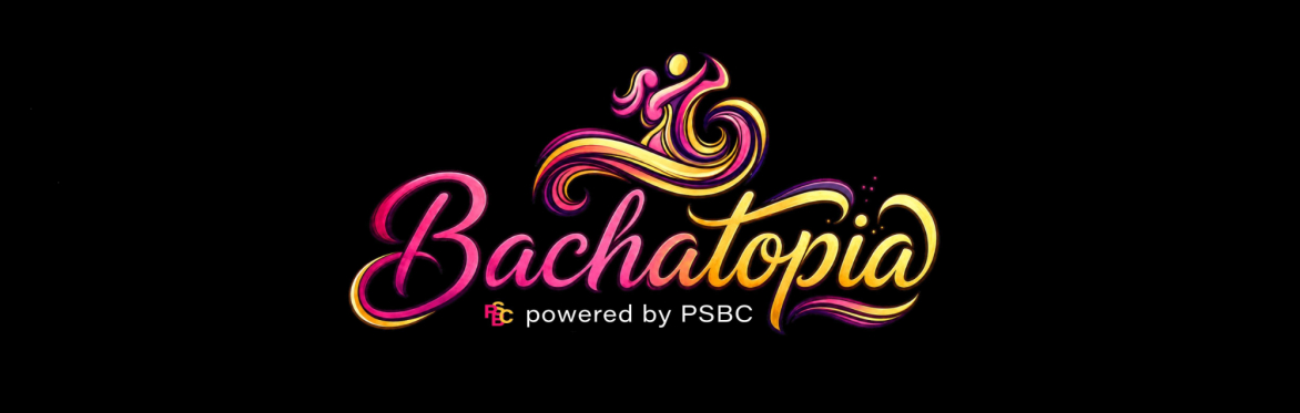 Bachatopia logo in flowy script font