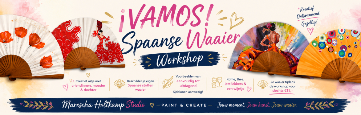Spaanse Waaiers Beschilderen Workshop