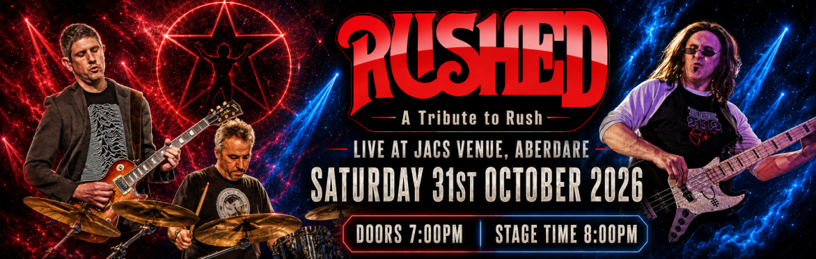 🎸RUSHED – A Tribute to Rush | Live at Jacs Venue, Aberdare🔥