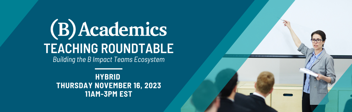 B Academics Teaching Roundtable: NC State In Person Event