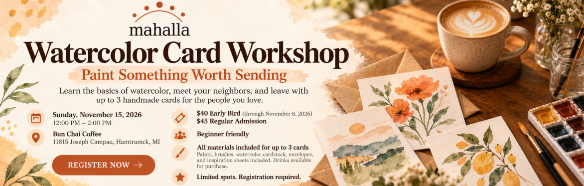 Mahalla Watercolor Card Workshop