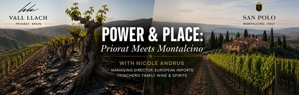 Friday Night Wine School - Power & Place: Priorat Meets Montalcino with Nicole Andrus