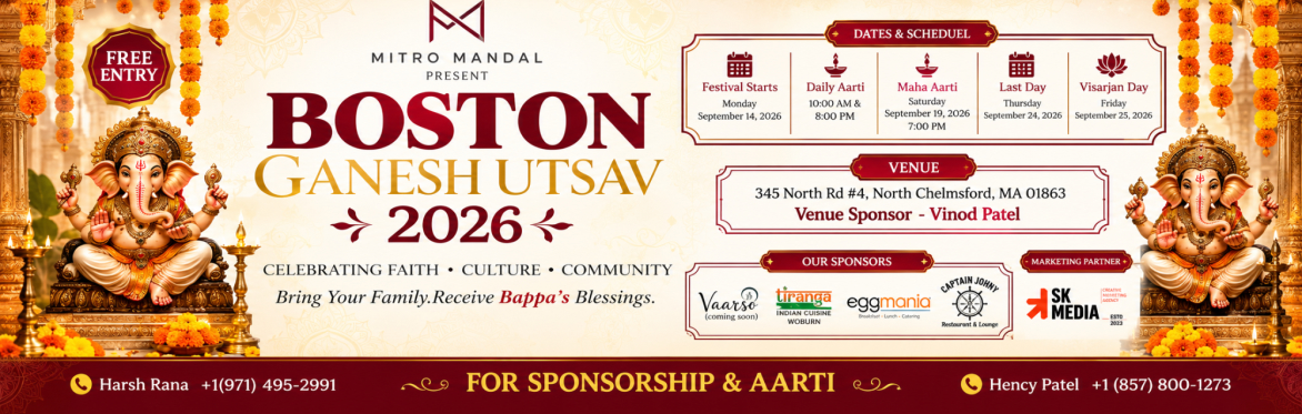 Boston Ganesh Utsav 2026