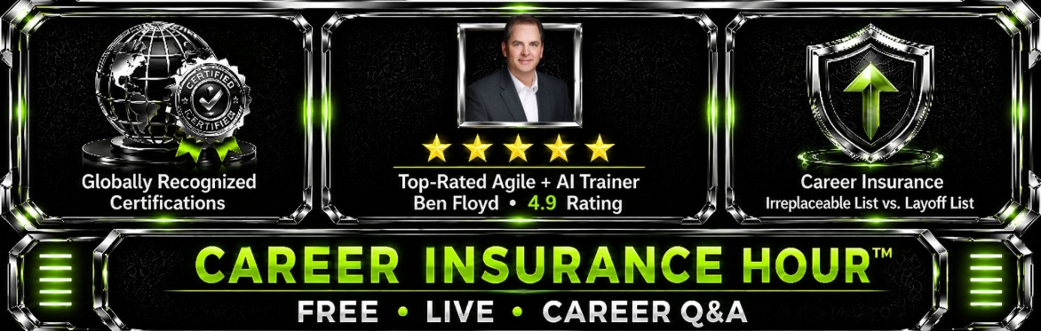 🎯Career Insurance Hour™. Free, every Wednesday with Ben Floyd.