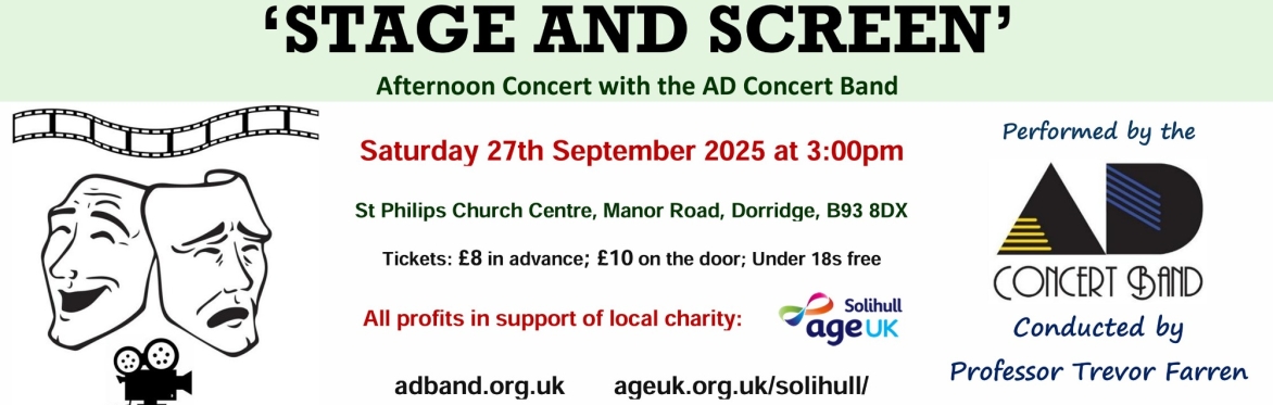 'Stage and Screen' with the AD Concert Band