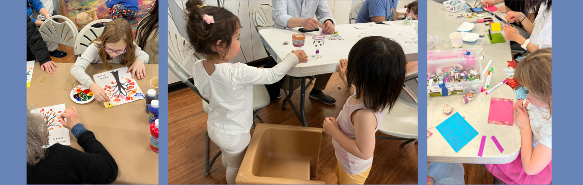 children doing arts and crafts