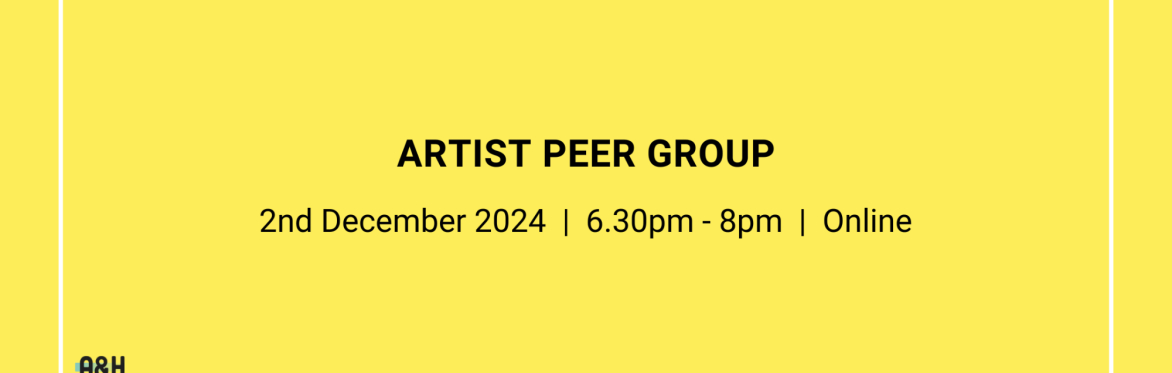 December Artist Peer Group (virtual)