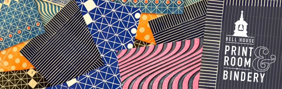 DESIGN AND HANDPRINT WRAPPING PAPER AND CRAFTING CARD