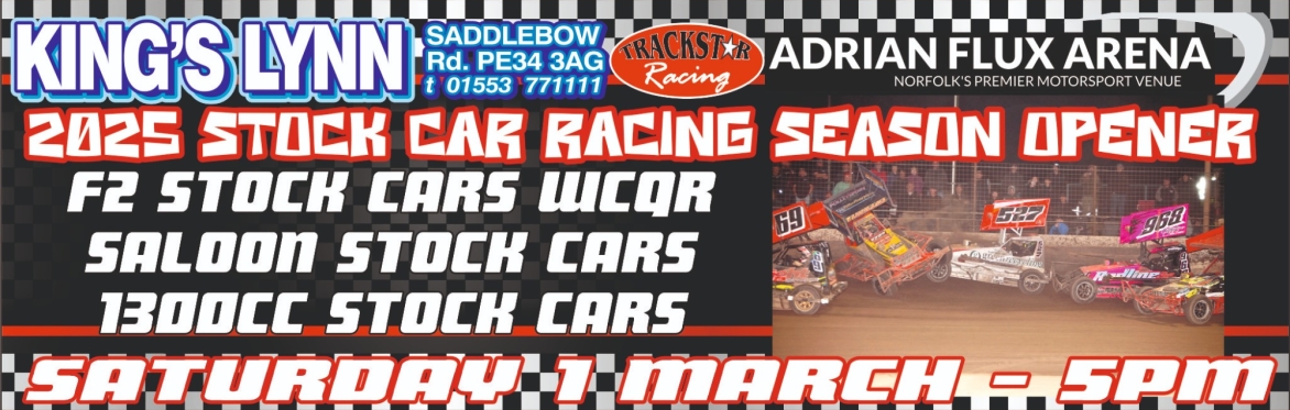 Season Opener! F2 Stock Cars, Saloon Stock Cars and 1300cc Stock Cars