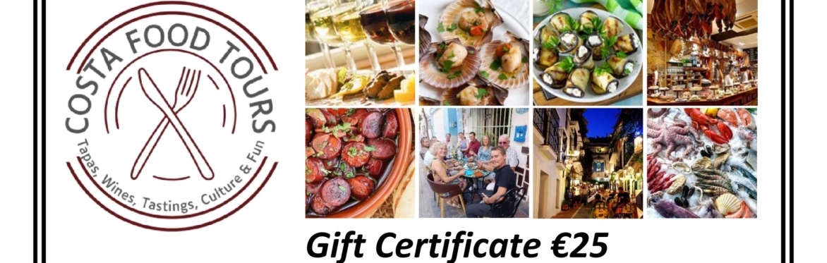Costa Food Tours Gift Voucher 25