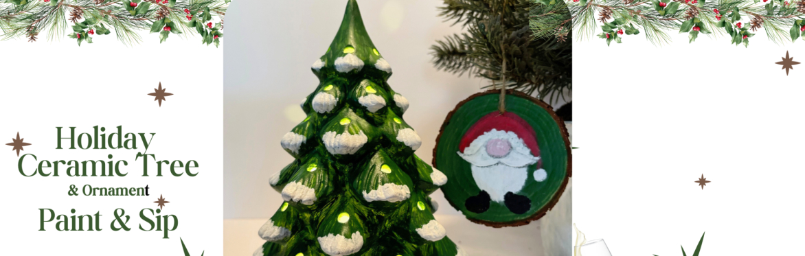 Holiday Ceramic Tree and Ornament SOLD OUT