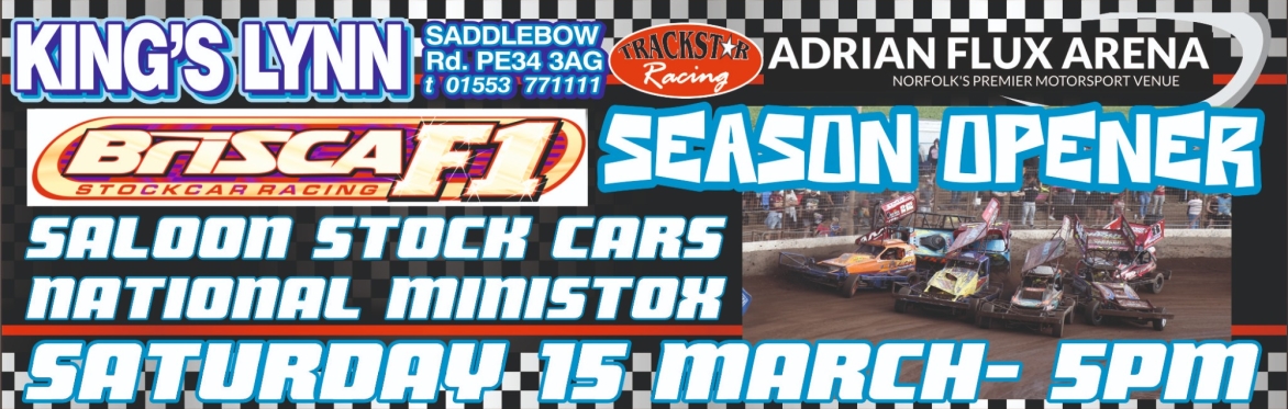 BriSCA F1 Stock Cars Season Opener! Saloon Stock cars & Ministox