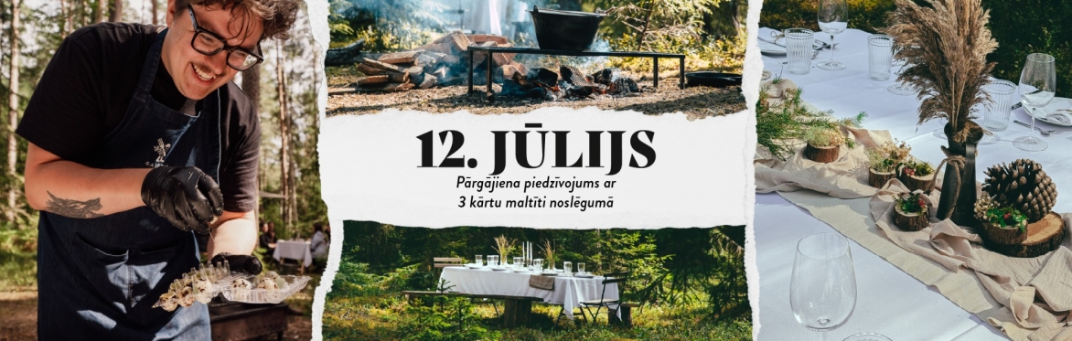 Gājēdis – piedzīvojumu pārgājiens ar trīs kārtu maltīti noslēgumā, Ķeguma apkārtne