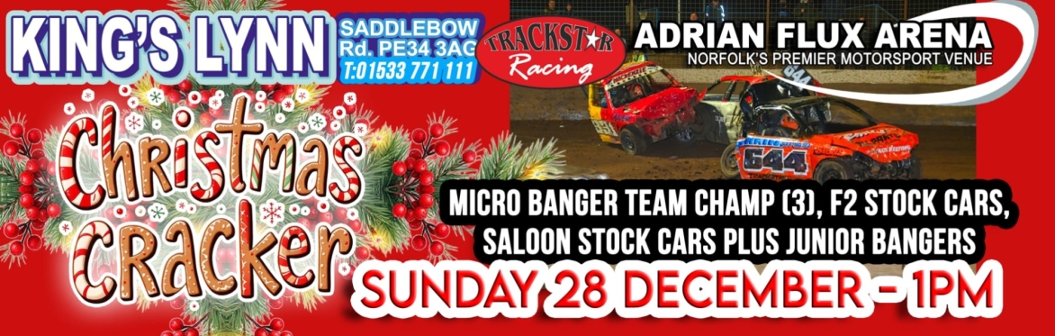 Christmas Cracker! Micro Bangers Teams, F2 Stock Cars, Saloon Stock Cars and Junior Bangers