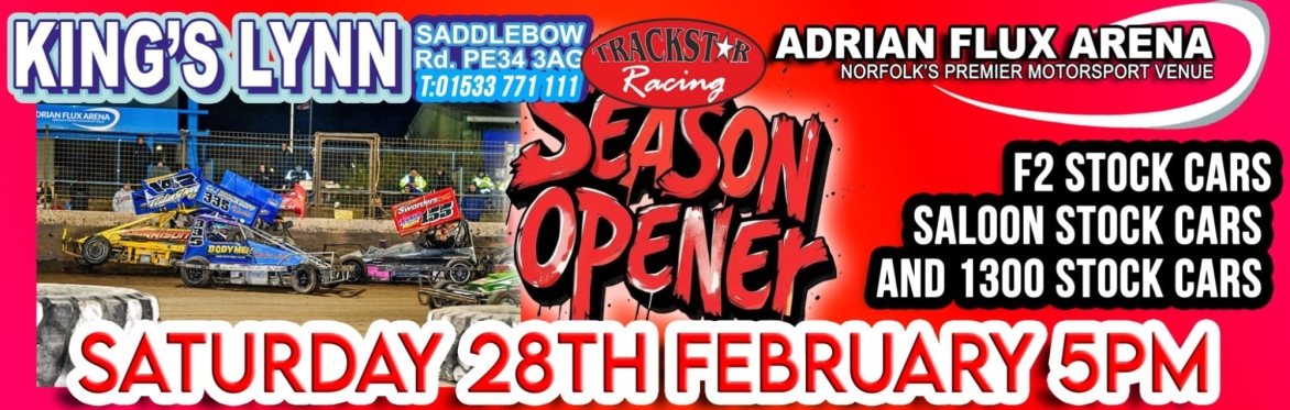 Season Opener! F2 Stock Cars, Saloon Stock Cars and 1400cc Stock Cars