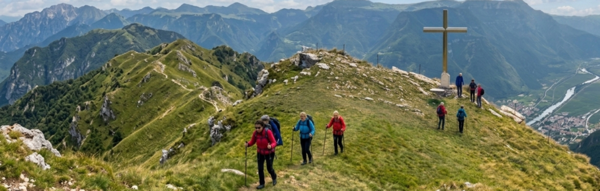 09.15 TREKKING CORTO -  alla scoperta della Croce dei Caduti degli Alpini di Sabbionara con guida certificata