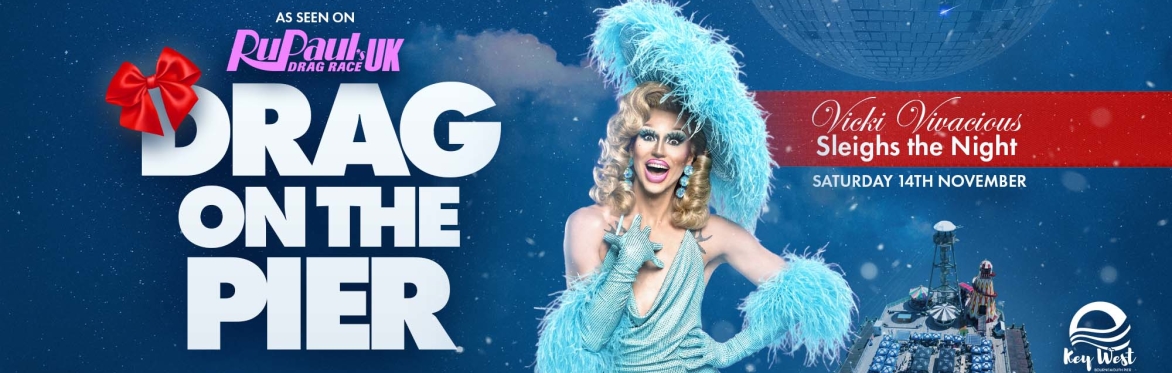 Drag On The Pier: Vicki Vivacious Sleighs the Night On Bournemouth Pier