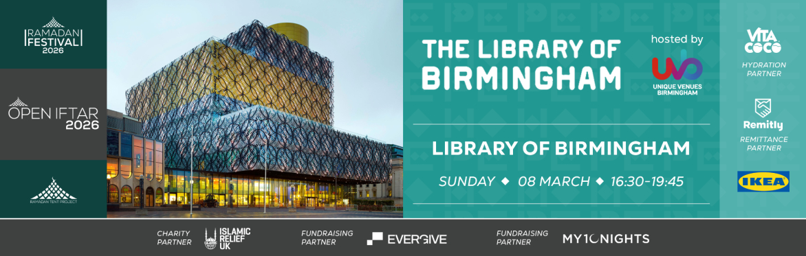 Open Iftar 2026 - The Library of Birmingham