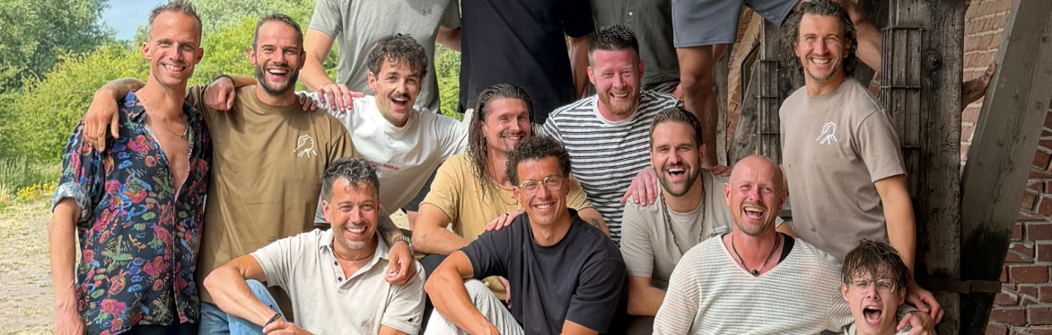 Groepsfoto van de eerste livedag