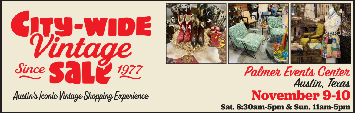 City-Wide Vintage Sale: November 9-10, 2024