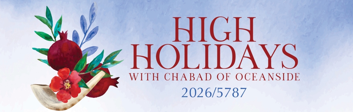 High Holidays At Chabad Of Oceanside 5787